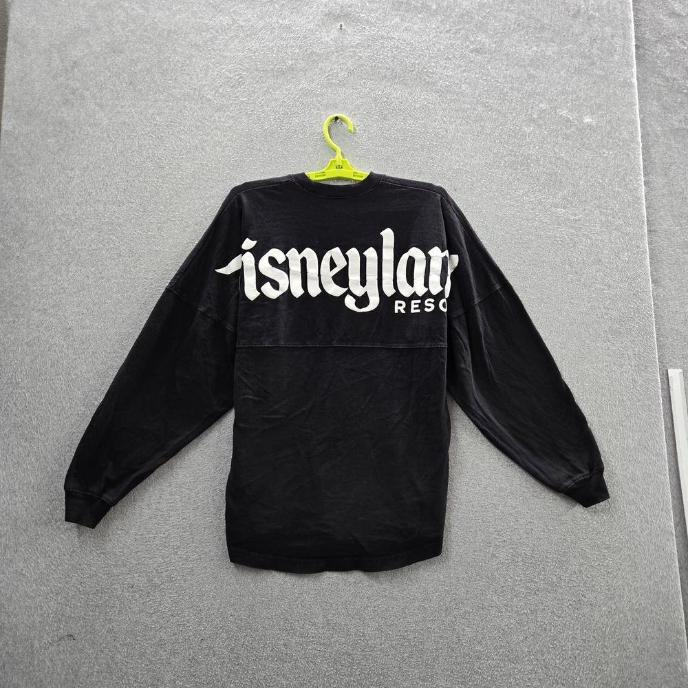 Disney Women Shirt S Black Graphic Disneyland Resort Spirit Jersey Logo READ